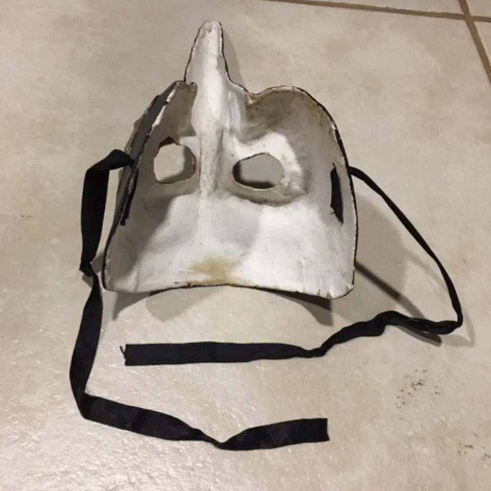 Unique Carnival Venetian Mask Doctor of The Plague w/Gold Embellishment & Pics